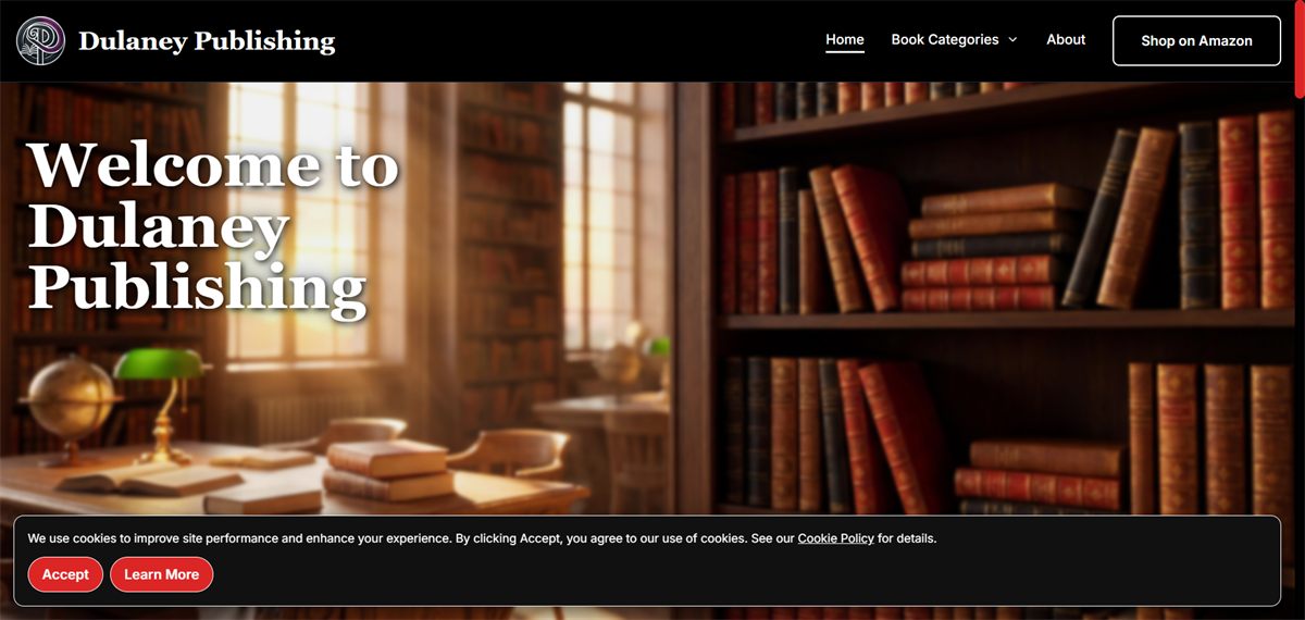 Dulaney Publishing website screenshot